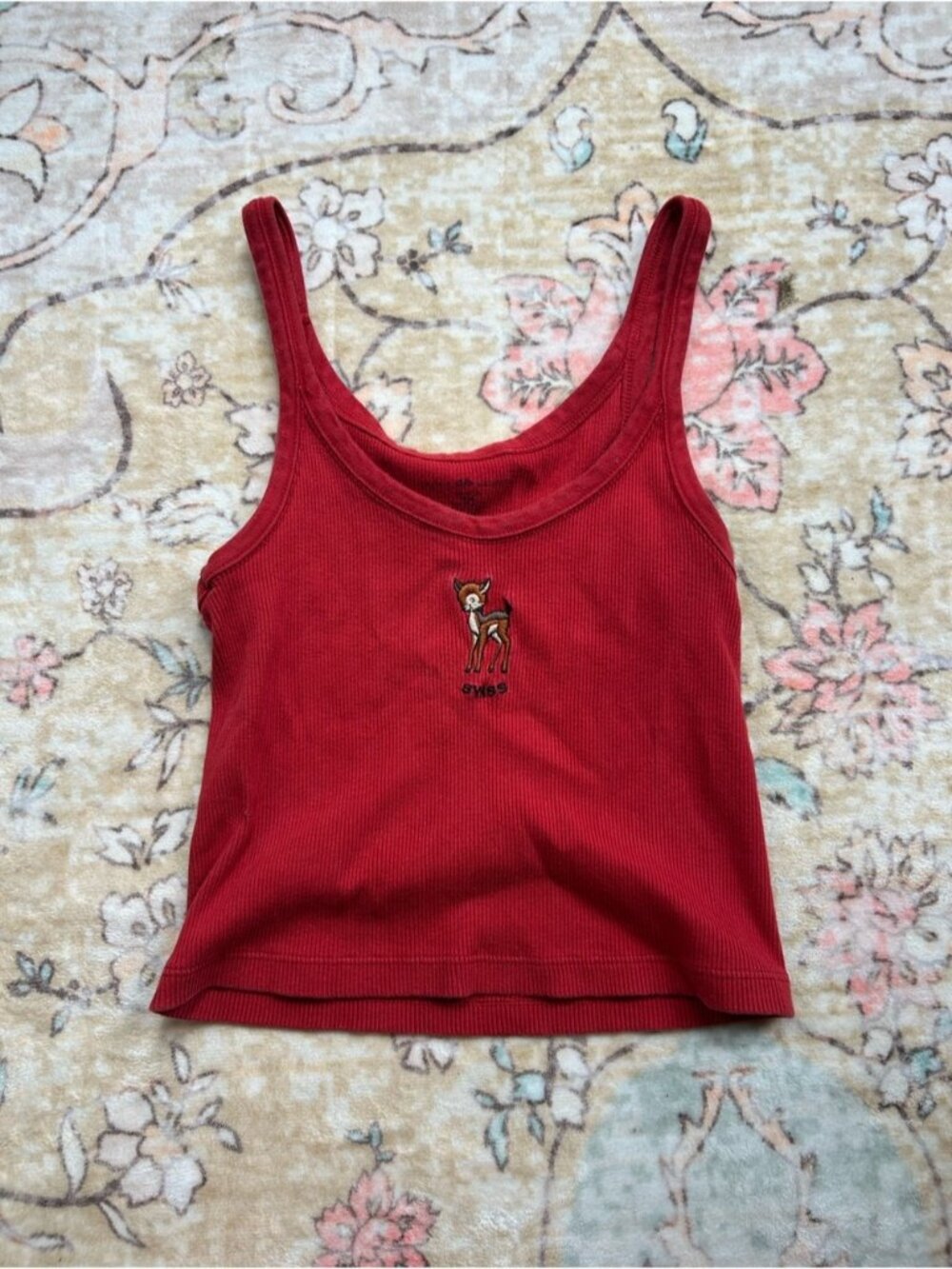Brandy Melville Red Deer Swiss Tank